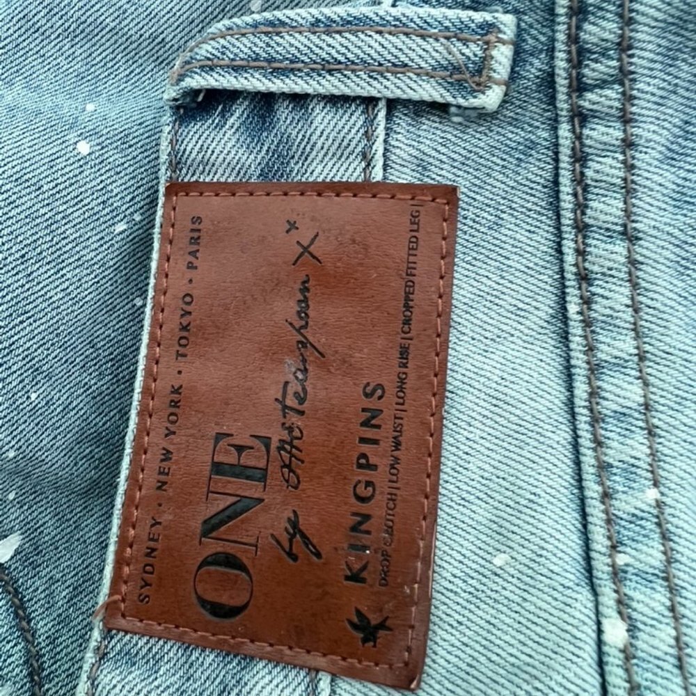 One X One Teaspoon harem style distress jeans size 24 - Picture 3 of 5